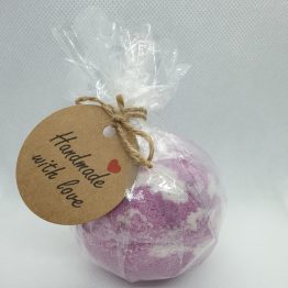 purple swirl bath bomb
